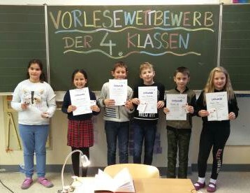 Vorlesewettbewerb Der 4 Klassen 2019 20